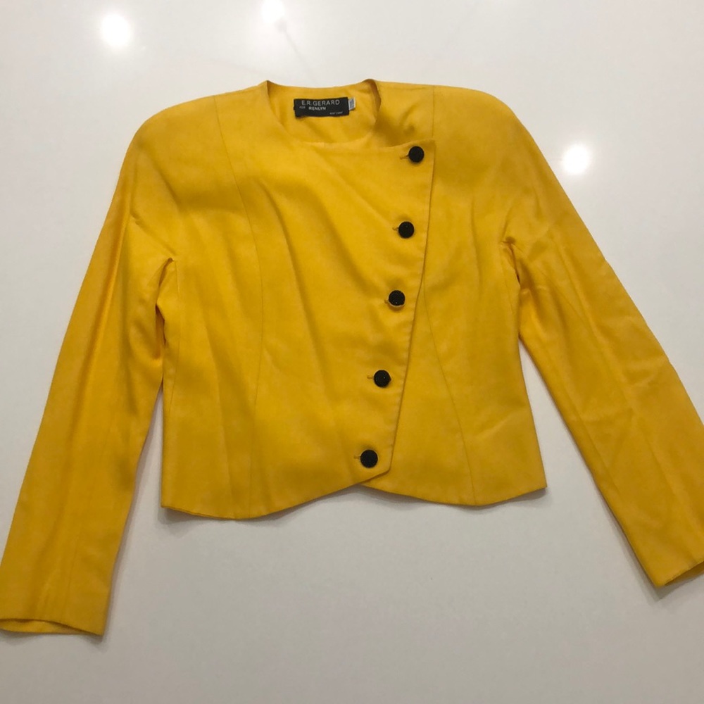 ILGWU Vintage Yellow Suit Jacket - E.R. Gerard for Renlyn